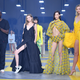 Designer Virgil Abloh, Gigi Hadid, Bella Hadid and Karlie Kloss during the finale of the Off-White show as part of the Paris Fashion Week Womenswear Fall/Winter 2019/2020 on February 28, 2019 in Paris, France.